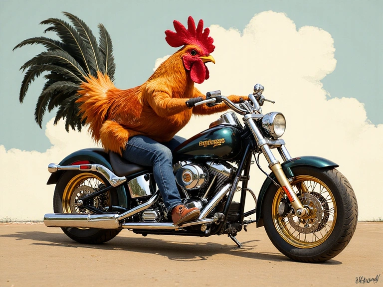 Fan art de un vehículo de Neoplay personalizado con plumas y turbo.