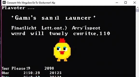 Pantalla con mensaje de error al iniciar un juego